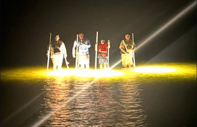 Flounder gigging trip with Lesco Outfitters